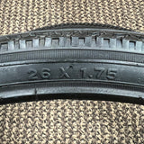 BICYCLE TIRES 26 X 1.75 BLACK WALLS FIT SEARS MURRAY ROADMASTER & OTHERS NEW