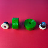 BICYCLE HANDLE BAR TAPES & END PLUGS GREEN FITS SCHWINN SEAR HUFFY & OTHERS NOS