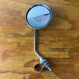 ROUND BICYCLE MIRROR CHROME CLEAR REFLECTOR FOR SCHWINN & OTHERS