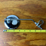 ROUND BICYCLE MIRROR CHROME CLEAR REFLECTOR FOR SCHWINN & OTHERS