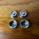 4X VINTAGE CAPS FOR TRICYCLE PEDAL CAR WAGON AXLE 7/16" & 1/2" VINTAGE NOS