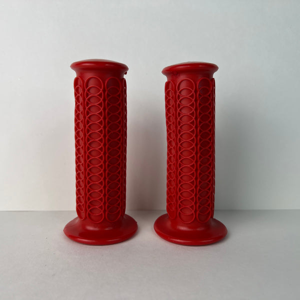 OLD SCHOOL BMX GRIPS WINNERS CIRCLE RED OG 1970S 1980S RACE