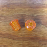 BICYCLE HANDLE BAR PLUGS COPPER TONE / ORANGE FIT SEARS SCREAMER AND OTHERS