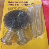 MUSCLE BIKE BAR TAPE PLUGS LEVER COVERS CLEAR GLITTER NOS VINTAGE