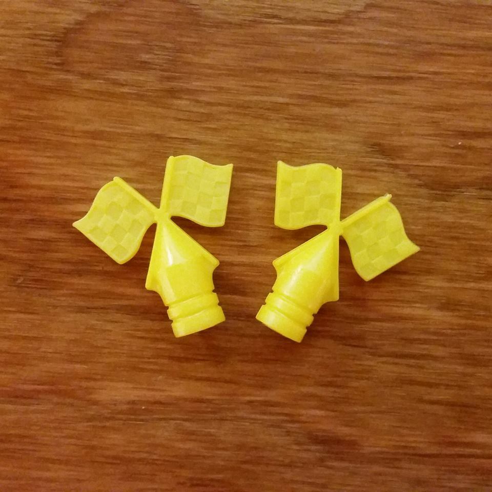 BICYCLE FLAG CAPS FIT SCHWINN LEMON PEELER STINGRAY MINT NEW