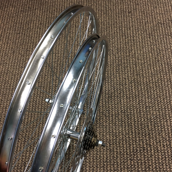 26 inch schwinn bicycle rear rims BICYCLE WHEEL SET FOR SCHWINN BIKES & OTHER 26 X 1 3/8 – Bicycle Heaven