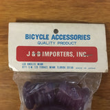 BICYCLE HANDLE BAR TAPE & PLUGS VIOLET / PURPLE FIT SCHWINN HUFFY AND OTHERS