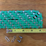 BICYCLE BMX CHAIN FOR 20 INCH BIKES SCHWINN OTHERS NOS GREEN