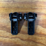 OLD SCHOOL BMX FREESTYLE BLACK FORK STANDERS PEGS FIT GT PRO PERFORMER PFT DYNO