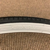 BICYCLE TIRE WHITE WALL 26 X 1-3/8" / 37-590 FOR HUFFY SEARS ROAD BIKES OTHERS
