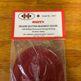 HUFFY BICYCLE SISSY BAR HEAD COVER PAD RED GLITTER VINTAGE NOS NEVER USED