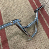 BMX BICYCLE HANDLEBAR 22.2MM FIT FREE STYLE BIKES AND OTHERS CHROME NEVER USED