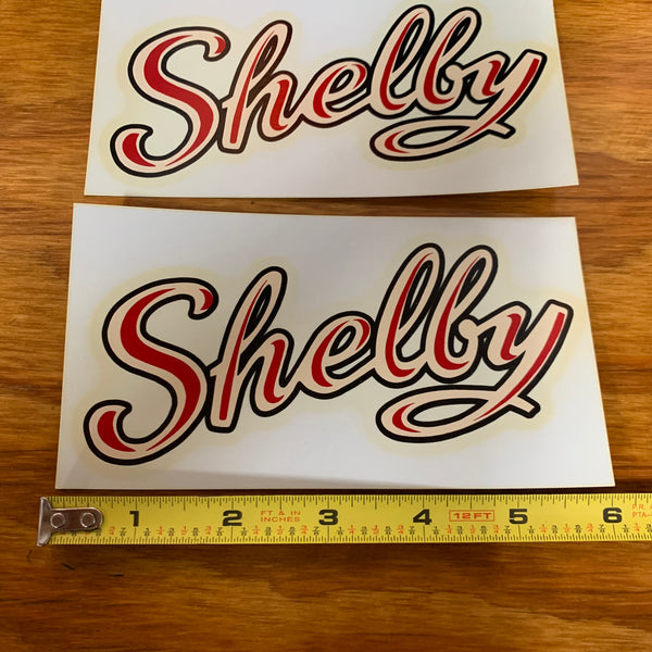 SHELBY AIRFLOW BICYCLE HORN TANK DECALS NEVER USED Bicycle Heaven