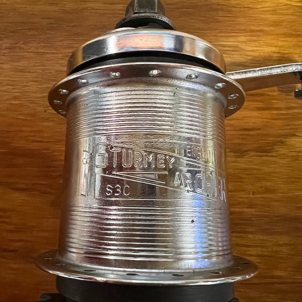 STURMEY ARCHER 3 SPEED HUB 36 HOLES COMPLETE VINTAGE RARE