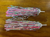 BICYCLE STREAMERS LASER PINK SET FITS SCHWINN HUFFY SEARS MURRAY AMF & OTHERS NEW