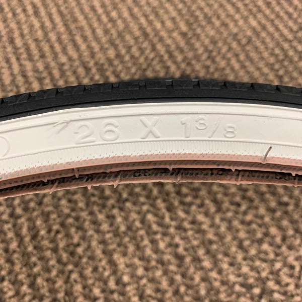 Pneumatico Per Bici City 26 X 1 - 3/8 (37-590), Colore Bianco - Foto 8