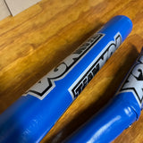 OLD SCHOOL BMX BLUE TEAM MURRAY X24 FRAME TOP TUBE & V BAR PADS VINTAGE NOS