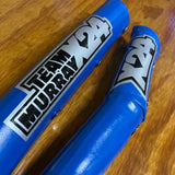 OLD SCHOOL BMX BLUE TEAM MURRAY X24 FRAME TOP TUBE & V BAR PADS VINTAGE NOS