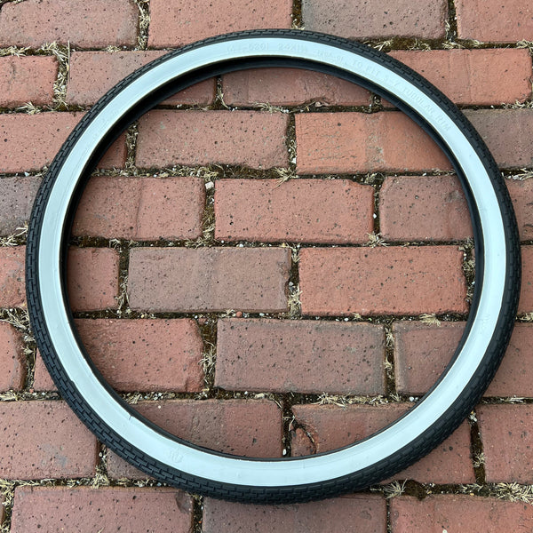 BICYCLE TIRE FIT SCHWINN 24 X 1-3/4 S-7 WHEELS FLEET STARLET WHITE