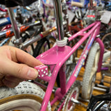 BICYCLE VALVE CAPS DICE PINK GIRLS FITS SCHWINN MURRAY OLD SCHOOL BMX & OTHERS
