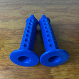 OLD SCHOOL BMX HANDLEBAR GRIPS BLUE COBRA MX OCTOPUS BICYCLE VINTAGE NOS