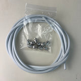 101 INCHES WHITE CABLE HOUSING / 10 CABLE FERRULES