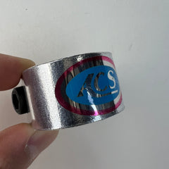 ACS SEAT POST CLAMP FITS OLD SCHOOL BMX SILVER / PINK / BLUE VINTAGE NOS
