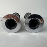 BICYCLE GRIPS WITH SKULL ENDS FOR CUSTOM CHOPPER BIKES & MANY OTHERS NEW