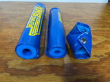 OLD SCHOOL BMX FLYING O BLUE & YELLOW PAD SET VINTAGE NOS