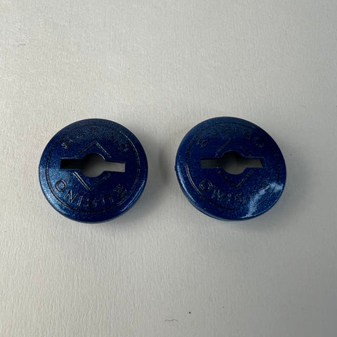 SUGINO BMX CRANK DUST CAPS BLUE GLITTER FOR OLD SCHOOL CT MAXY CROSS SUPER GT