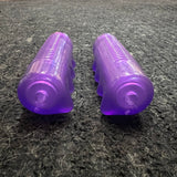 CLEAR PURPLE TRICYCLE GRIPS 5/8" ID. 3-3/8" LONG FITS ELGIN AMF HUFFY COLSON NOS