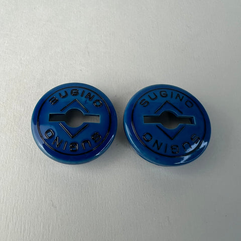 SUGINO BMX CRANK DUST CAPS BLUE FOR OLD SCHOOL CT MAXY CROSS SUPER GT