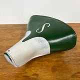 Schwinn Approved S Seat Green / White Fits Varsity Road Bikes & Others Vintage