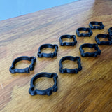 10X BICYCLE DOUBLE CABLE CLAMPS FITS SCHWINN MURRAY HUFFY & OTHERS NOS