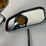 BICYCLE MIRROR FITS SCHWINN STINGRAY SEARS MUSCLE BALLOON AMBER