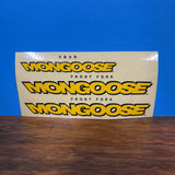 MONGOOSE XBAR & FRONT FORK DECAL STICKER SET MID SCHOOL VINTAGE NOS