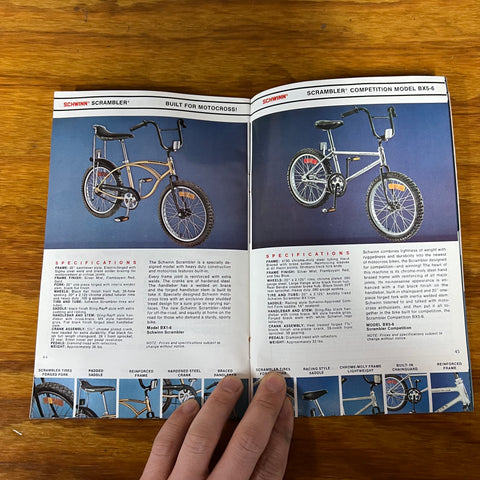 schwinn scrambler bicycle 1976 SCHWINN BICYCLES CATALOG BOOK ROAD SCRAMBLER BMX VINTAGE NOS – Bicycle Heaven