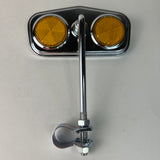 BICYCLE MIRROR FITS SCHWINN STINGRAY SEARS MUSCLE BALLOON AMBER