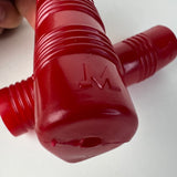 VINTAGE RED GRIPS 7/8" ID. 4" LONG FITS MURRAY SCHWINN HUFFY SEARS OTHERS NOS