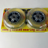 HUFFY MICRO REPLACEMENT SEALED BEARING WHEELS CLEAR MODEL #99921
