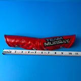OLD SCHOOL BMX TEAM MURRAY RED / SILVER / BLACK PAD SET VINTAGE NOS