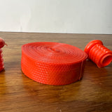 BICYCLE HANDLEBAR TAPE & PLUGS SOLID ORANGE FITS SCHWINN & OTHERS VINTAGE NOS