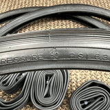 3X BICYCLE TIRES 24 X 1-1/4 FOR SCHWINN TOWN AND COUNTRY TRI-WHEELER S-5 S-6 RIMS