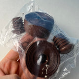 BICYCLE HANDLE BAR TAPES / PLUGS DARK BROWN FITS SCHWINN MURRAY & OTHERS NOS