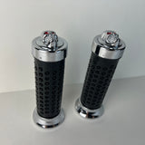 BICYCLE GRIPS WITH SKULL ENDS FOR CUSTOM CHOPPER BIKES & MANY OTHERS NEW