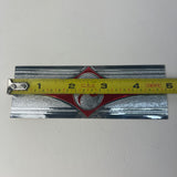 Vintage Rollfast Bicycle R Logo Decal Sticker Chrome Red Silver NOS 4-15/16"