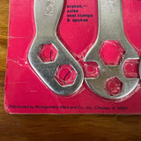 DORCY 3PC BICYCLE TOOL BAG WRENCH SET SCHWINN COLUMBIA BMX VINTAGE NOS