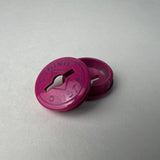 SUGINO BMX CRANK DUST CAPS PINK FOR OLD SCHOOL BMX BIKES & OTHERS