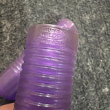CLEAR PURPLE TRICYCLE GRIPS 5/8" ID. 3-3/8" LONG FITS ELGIN AMF HUFFY COLSON NOS