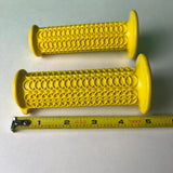 OLD SCHOOL BMX GRIPS WINNERS CIRCLE YELLOW OG 1970S 1980S RACE VINTAGE NOS